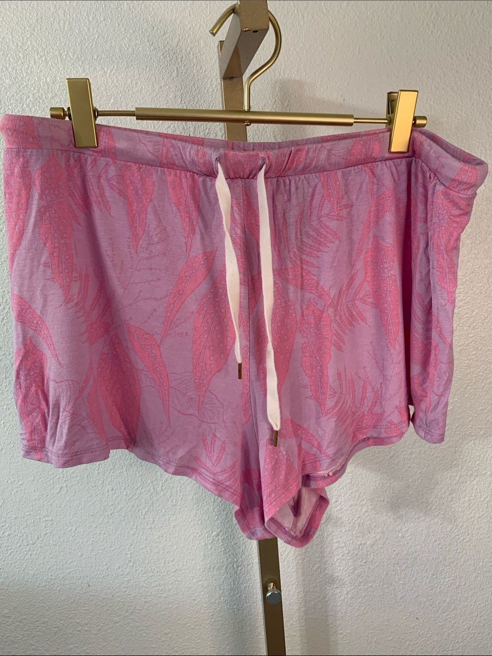 Honeydew Intimates Pink Tropical Print Lounge Shorts